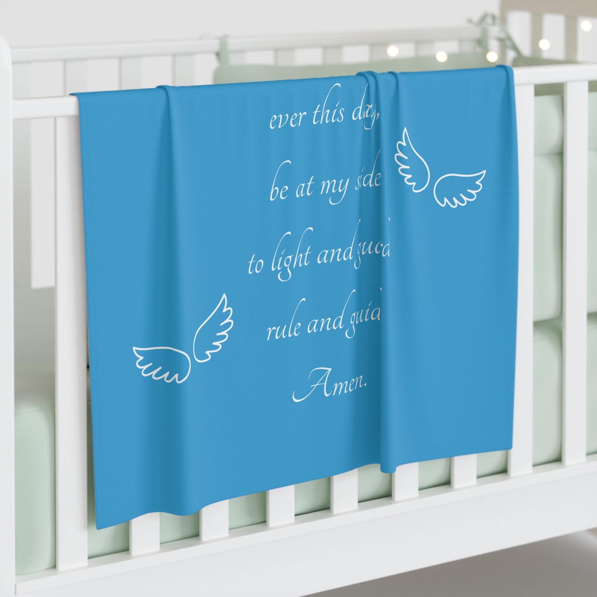 Guardian Angel Prayer Baby Swaddle Blanket, guardian angel prayer, baptism gift boy, baptismal gift girl, christening gift boy, catholic gifts baby, newborn gift catholic, christian newborn baby gift, baby shower gift boy, baby shower gifts for boy,  prayers for newborn catholic, prayers for newborn christian, catholic gifts him, catholic baby gifts, receiving blanket christian, receiving blanket catholic