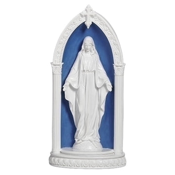 Our Lady Of Grace LED LIGHT Plaque Della Robbia