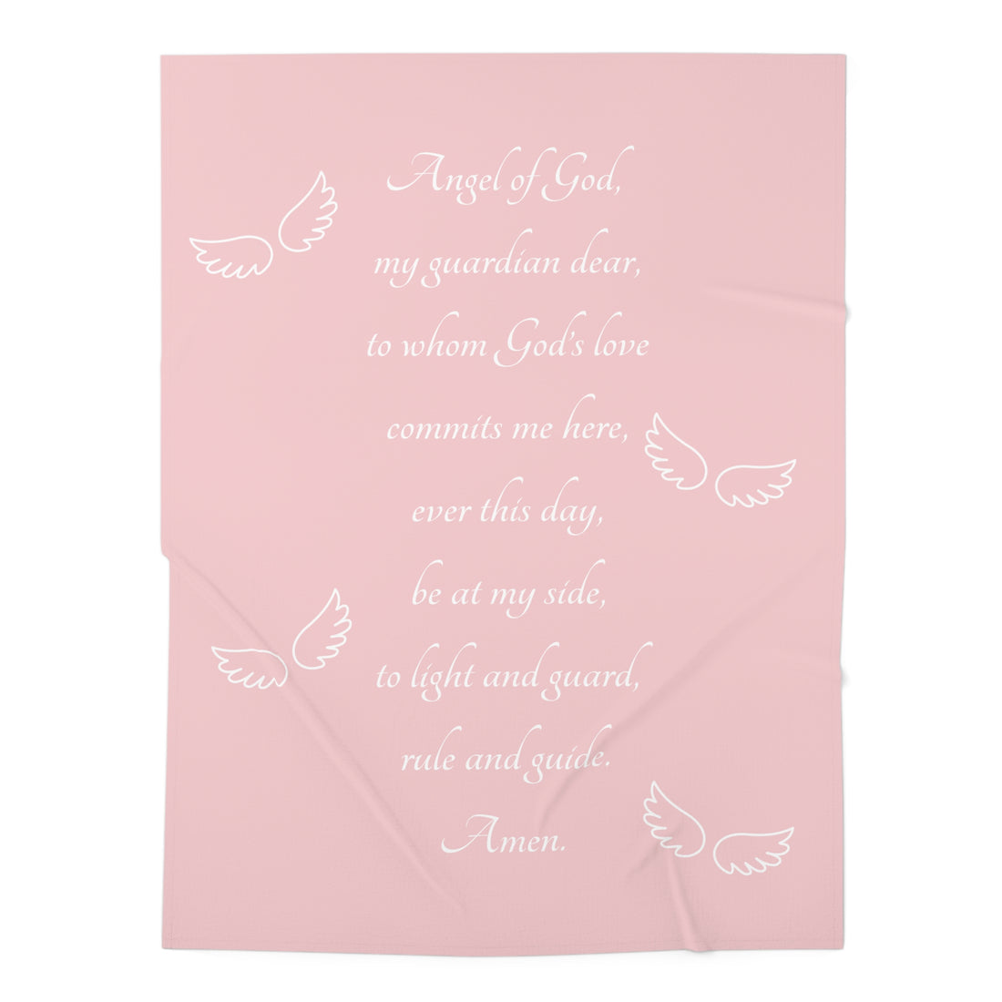 Guardian Angel Prayer Baby Swaddle Blanket, guardian angel prayer, baptism gift girl, baptismal gift girl, christening gift girl, catholic gifts baby, newborn gift catholic, christian newborn baby gift, baby shower gift girl, baby shower gifts for girl,  prayers for newborn catholic, prayers for newborn christian, catholic gifts her, catholic baby gifts, receiving blanket christian, receiving blanket catholic