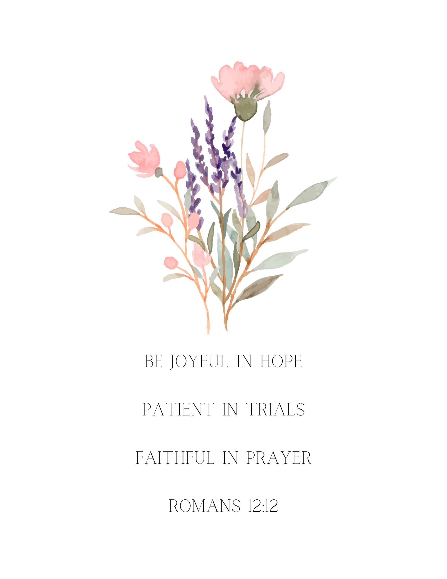 Free Romans 12 12 Printable