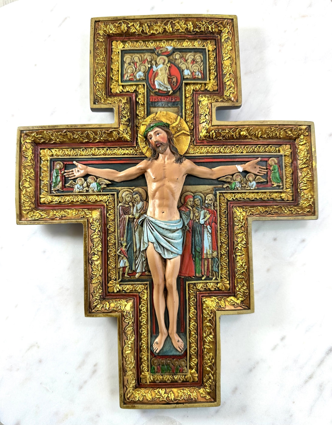 san damiano cross, san damiano crucifix, florentine cross, catholic cross, st francis cross crucifix