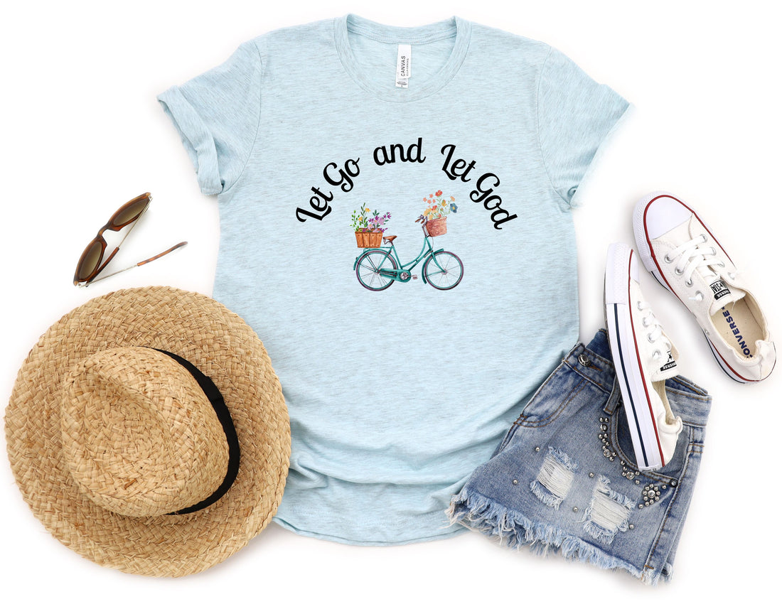 Let Go And Let God T-Shirt, Let Go And Let God Tshirt, Christain tshirts, catholic tshirts, catholic merch