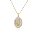 VIrgin Mary Mother Mary Shell Pendant Necklace Gold, catholic necklace, catholic gift, catholic gifts, catholic jewelry