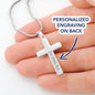 Personalized ENGRAVING Cross Necklace (Unisex)