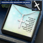 Personalized ENGRAVING Cross Necklace (Unisex)