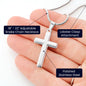 Personalized ENGRAVING Cross Necklace (Unisex)