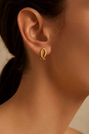 DAINTY Ichthys Fish Earrings