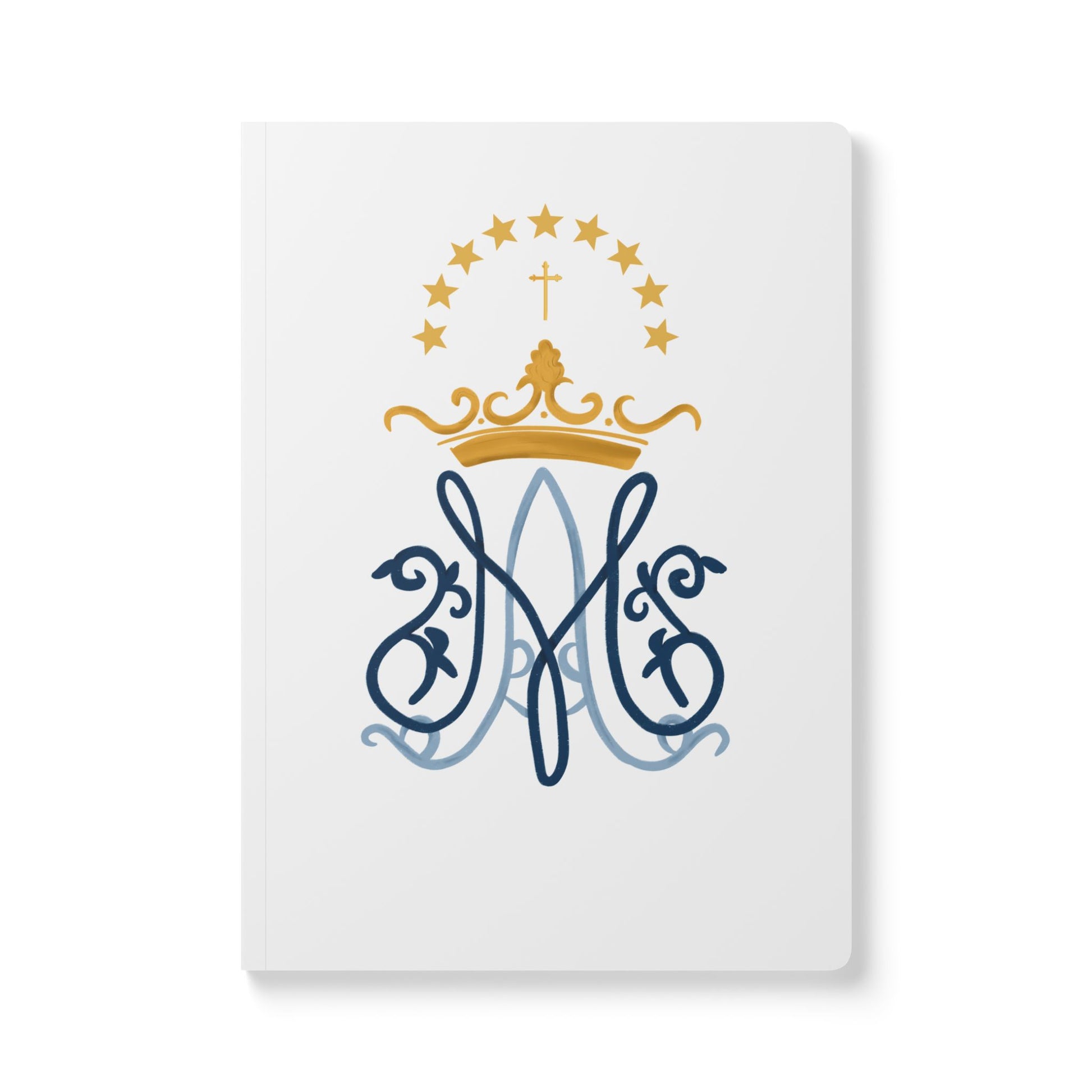 catholic notebook, catholic gifts, devotional journal, catholic prayer journal, bible study notebook, bible study journal, mary monogram journal, mary monogram notebook, catholic gifts for her, women catholic, meditation journal