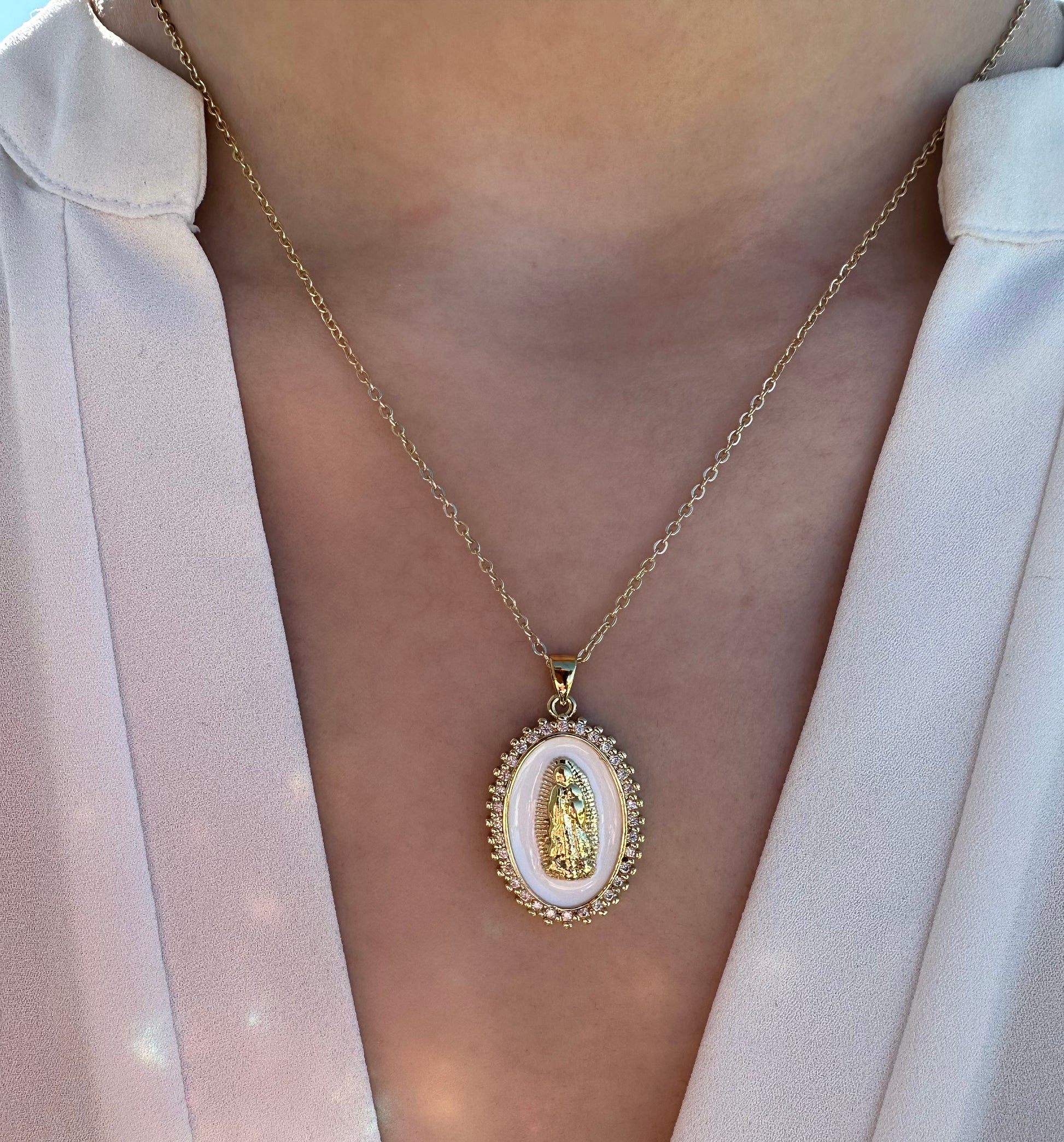 virgin mary necklace, mother mary necklace, gold diamond virgin mary necklace, virgin mary pendant, catholic gifts, christian gifts, bridal gift, protection necklace, our lady of guadalupe necklace, dainty mary necklace, christian jewelry, catholic jewelry, catholic necklace, christian necklace