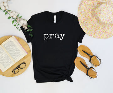 PRAY T-SHIRT Short Sleeve T-Shirt (Black)