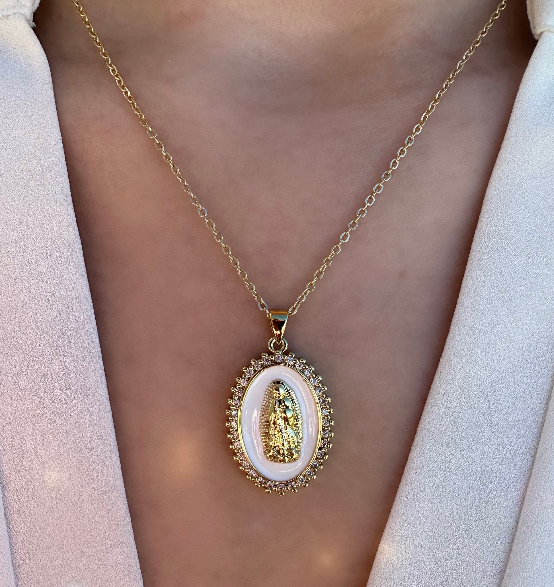 virgin mary necklace, mother mary necklace, gold diamond virgin mary necklace, virgin mary pendant, catholic gifts, christian gifts, bridal gift, protection necklace, our lady of guadalupe necklace, dainty mary necklace, christian jewelry, catholic jewelry, catholic necklace, christian necklace
