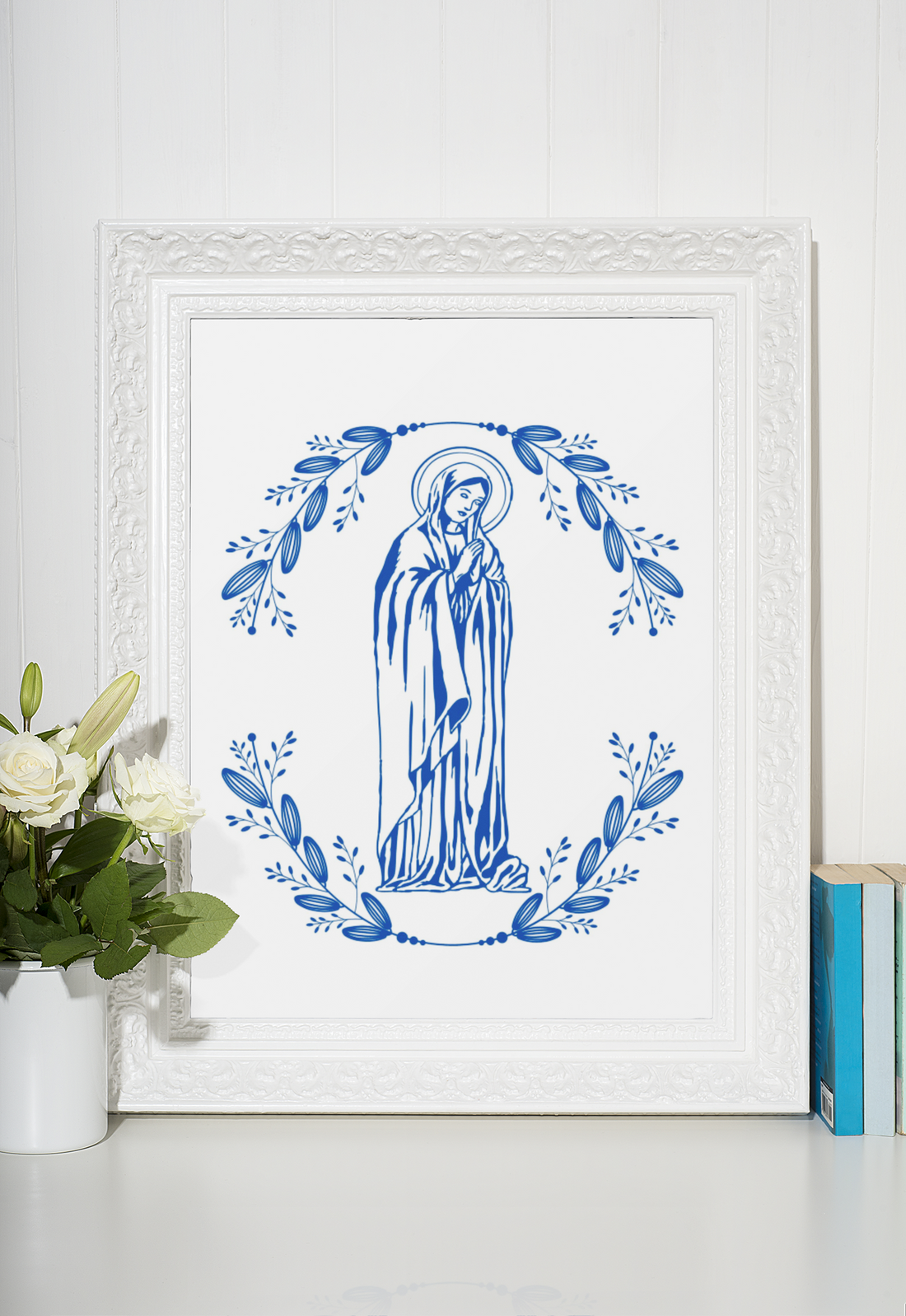 Vintage Virgin Mary Art Printable Download