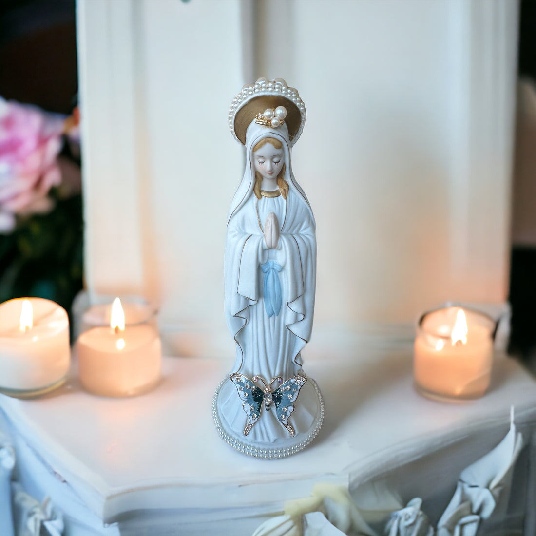 virgin mary, our lady of betania, our lady of fatima statue, our lady virgin mary art, catholic art, catholic statue, mary statue, mary figurine, mary porcelain, our lady of lourdes, our lady of guadalupe, catholic gifts, easter gifts, lent gift, baptism gift, christening gift, mother mary statue, catholic gifts for her