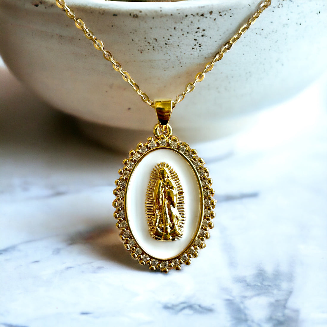 dainty cross necklace, gold cross necklace, religious necklace, gold necklace, christian jewelry, catholic jewelry, christian gifts, catholic gifts, catholic gift for her, first communion gift, baptism gift, wedding gift, christian wedding, bridesmade gift, virgin mary necklace, guadalupe necklace, catholic jewelry