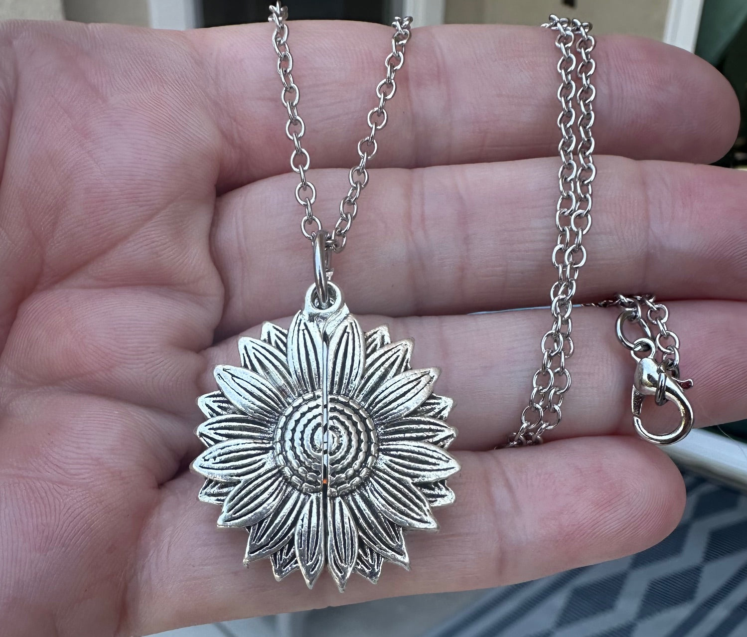 with god all things are possible necklace silver, catholic necklaces, christian necklaces, bible verse necklace, Jesus necklace, Sunflower neclace, catholic jewelry, christian jewelry