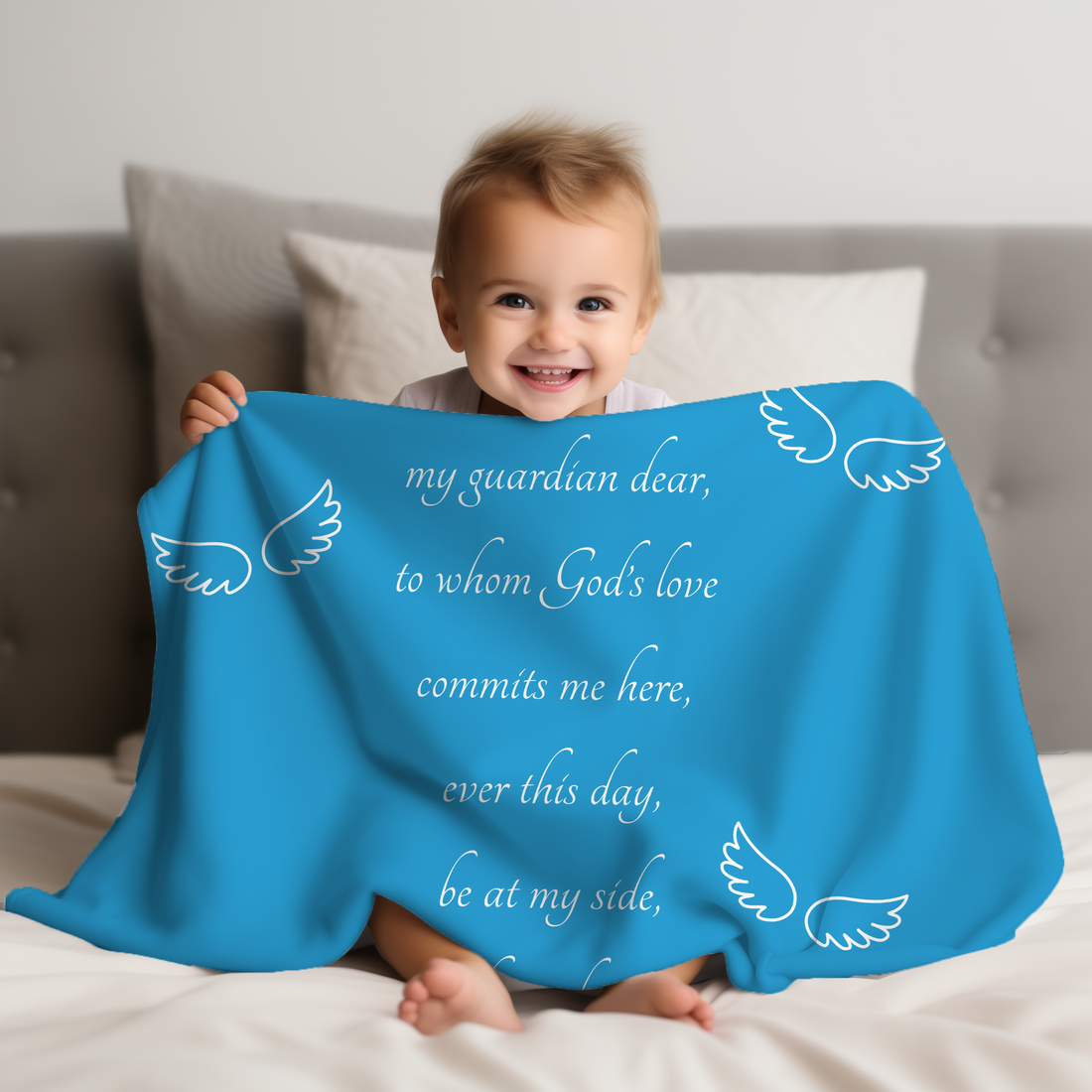 Guardian Angel Prayer Baby Swaddle Blanket, guardian angel prayer, baptism gift boy, baptismal gift girl, christening gift boy, catholic gifts baby, newborn gift catholic, christian newborn baby gift, baby shower gift boy, baby shower gifts for boy,  prayers for newborn catholic, prayers for newborn christian, catholic gifts him, catholic baby gifts, receiving blanket christian, receiving blanket catholic