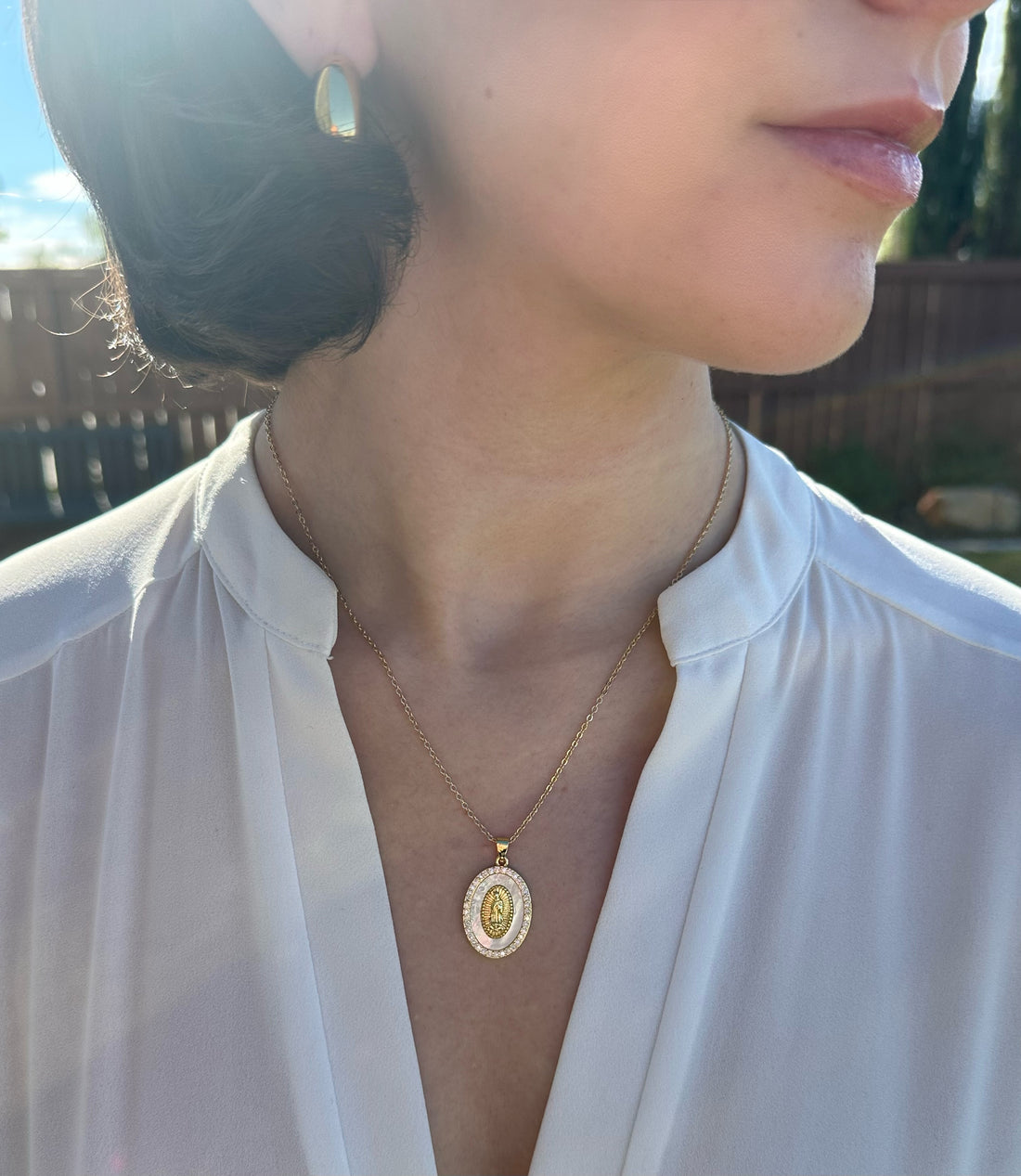 virgin mary necklace, mother mary necklace, gold diamond virgin mary necklace, virgin mary pendant, catholic gifts, christian gifts, bridal gift, protection necklace, our lady of guadalupe necklace, dainty mary necklace, christian jewelry, catholic jewelry, catholic necklace, christian necklace