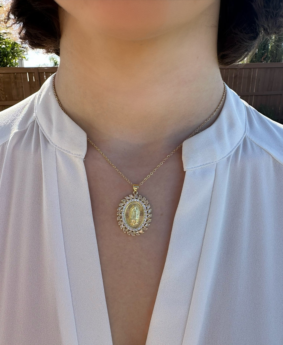 virgin mary necklace, mother mary necklace, gold diamond virgin mary necklace, virgin mary pendant, catholic gifts, christian gifts, bridal gift, protection necklace, our lady of guadalupe necklace, dainty mary necklace, christian jewelry, catholic jewelry, catholic necklace, christian necklace