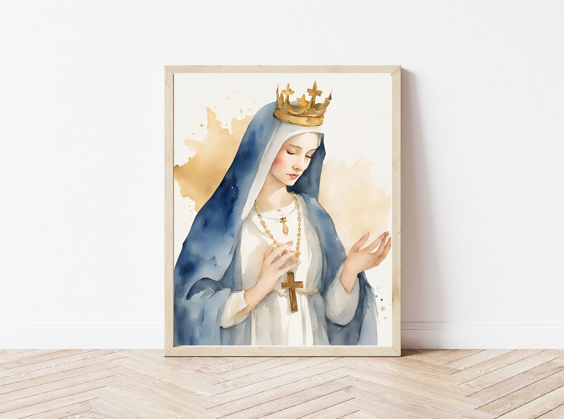 mother mary art, digital printable catholic art, virgin mary art, digital printables, christian digital, christian printable, catholic wall decor, catholic home, our lady art, blessed mother mary, christian art, christian gifts, catholic gifts