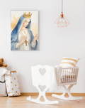 christian nursery art, catholic nursery art, mother mary art, digital printable catholic art, virgin mary art, digital printables, christian digital, christian printable, catholic wall decor, catholic home, our lady art, blessed mother mary, christian art, christian gifts, catholic gifts