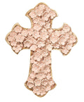 PInk Floral Wall Cross, Coral Pink 12